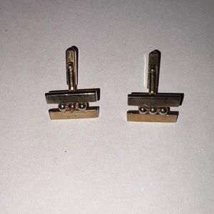 SWANK Gold and Silver Cufflinks